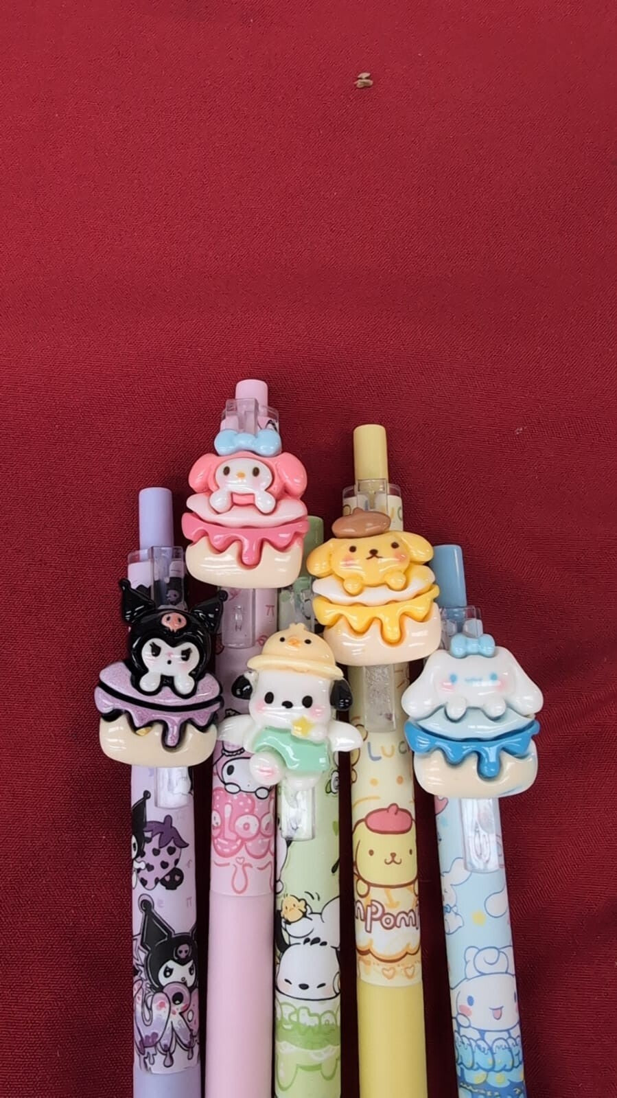 Cartoon Gel Pens for Kids School Supplies, Cute Pens for Girls Boys, (5pack)
