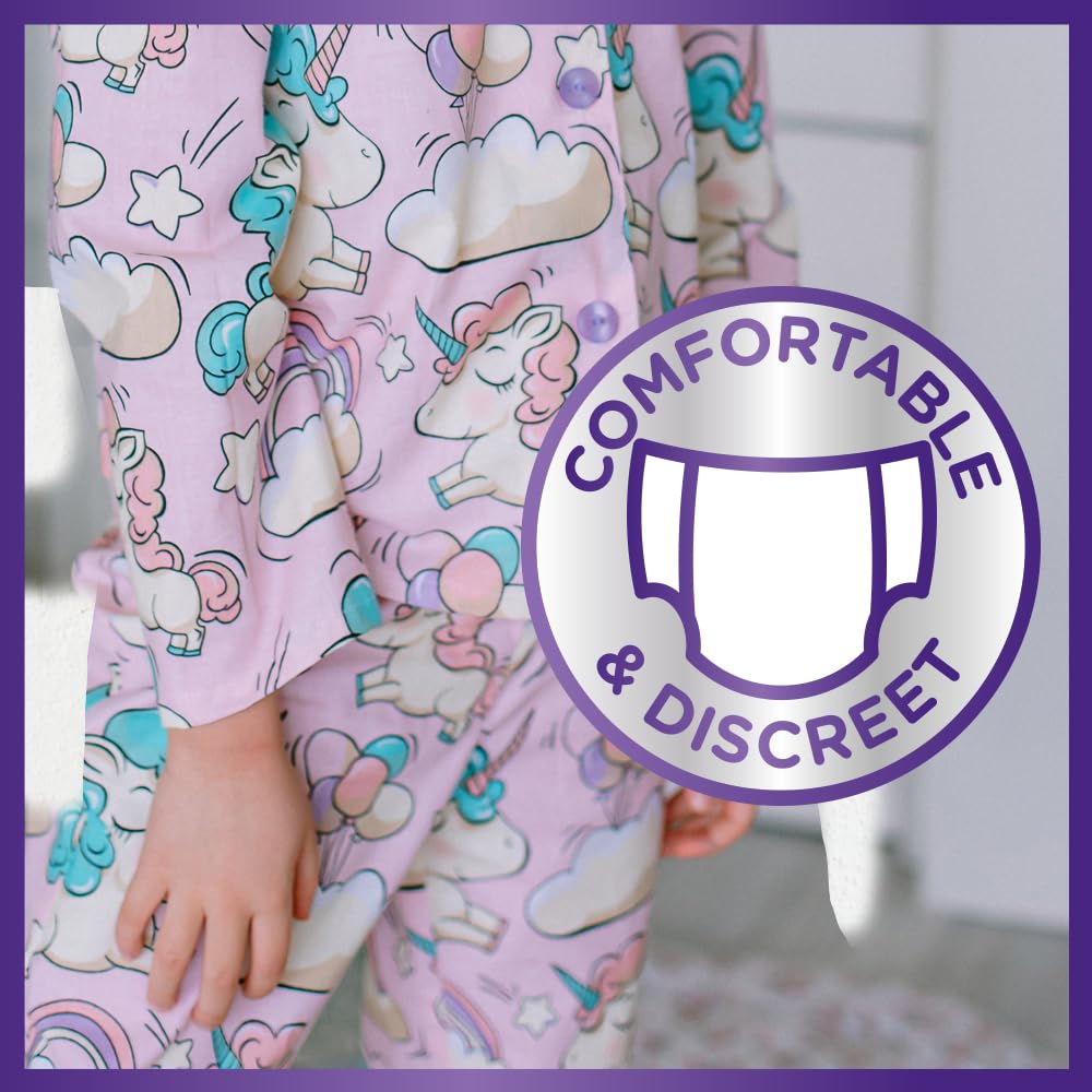 Huggies DryNites, Girls’ Pyjama Pants - Discrete Night Time Nappies with Exciting Designs - Maximum Protection for Teen Bed Wetting