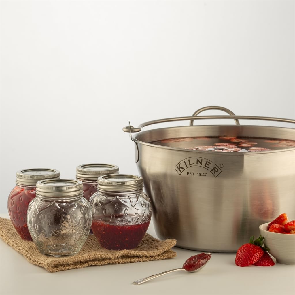 Kilner Stainless Steel Easy Fill Funnel – Wide Opening for Spill-Free Preserving & Pickling, Fits Multiple Jar Sizes, Perfect for Jams