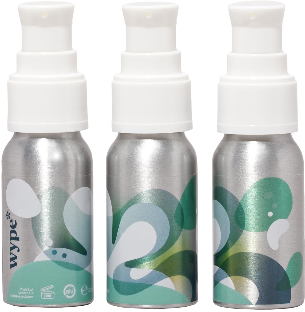 Wype | Flushable & Convenient Wet Wipe Alternative | On The Go Bundle | Toilet Roll Gel | Holiday Essentials | COSMOS Organic | 3 x 30ml