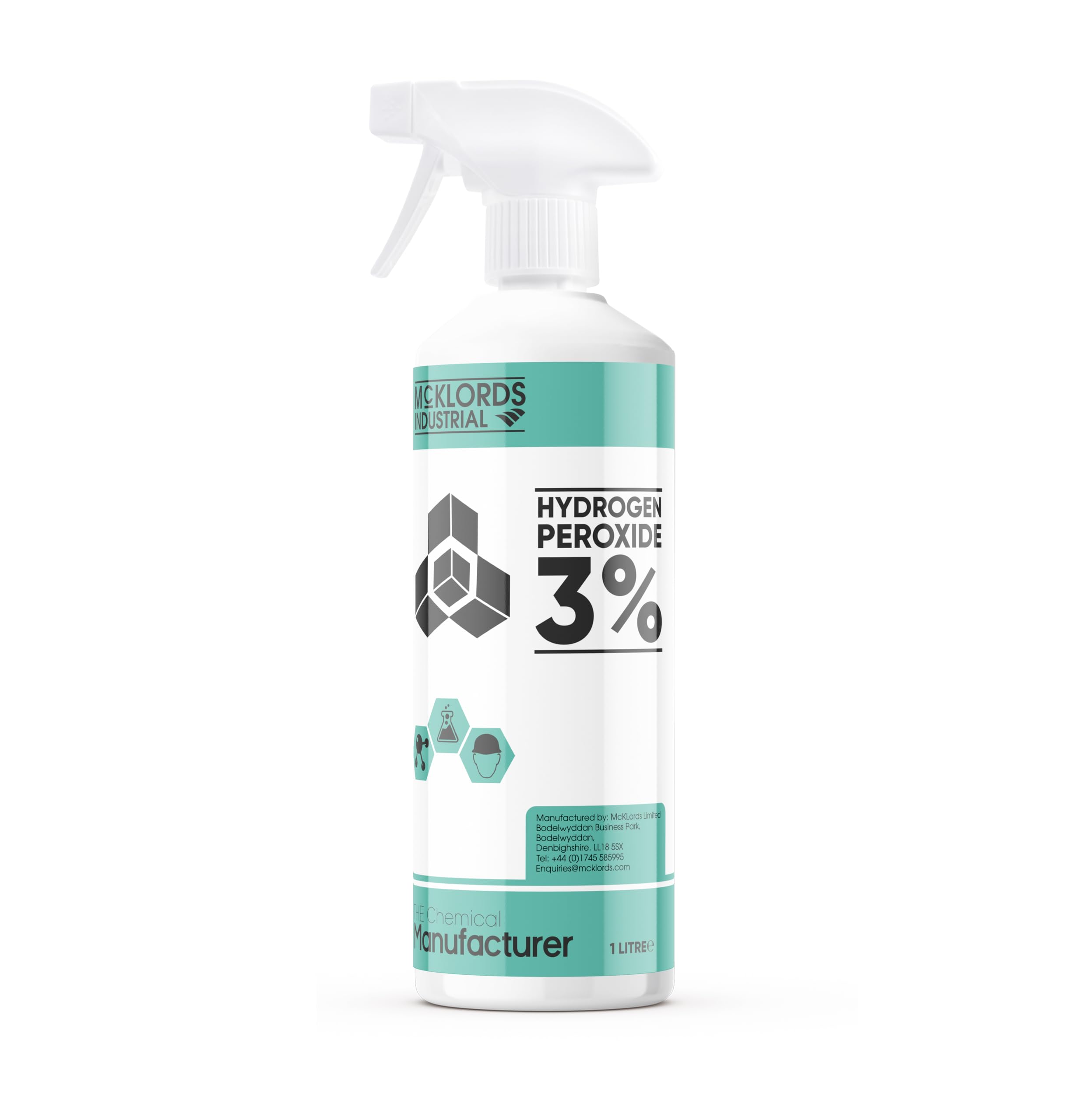 McKLords Hydrogen Peroxide 3%, 1 Litre
