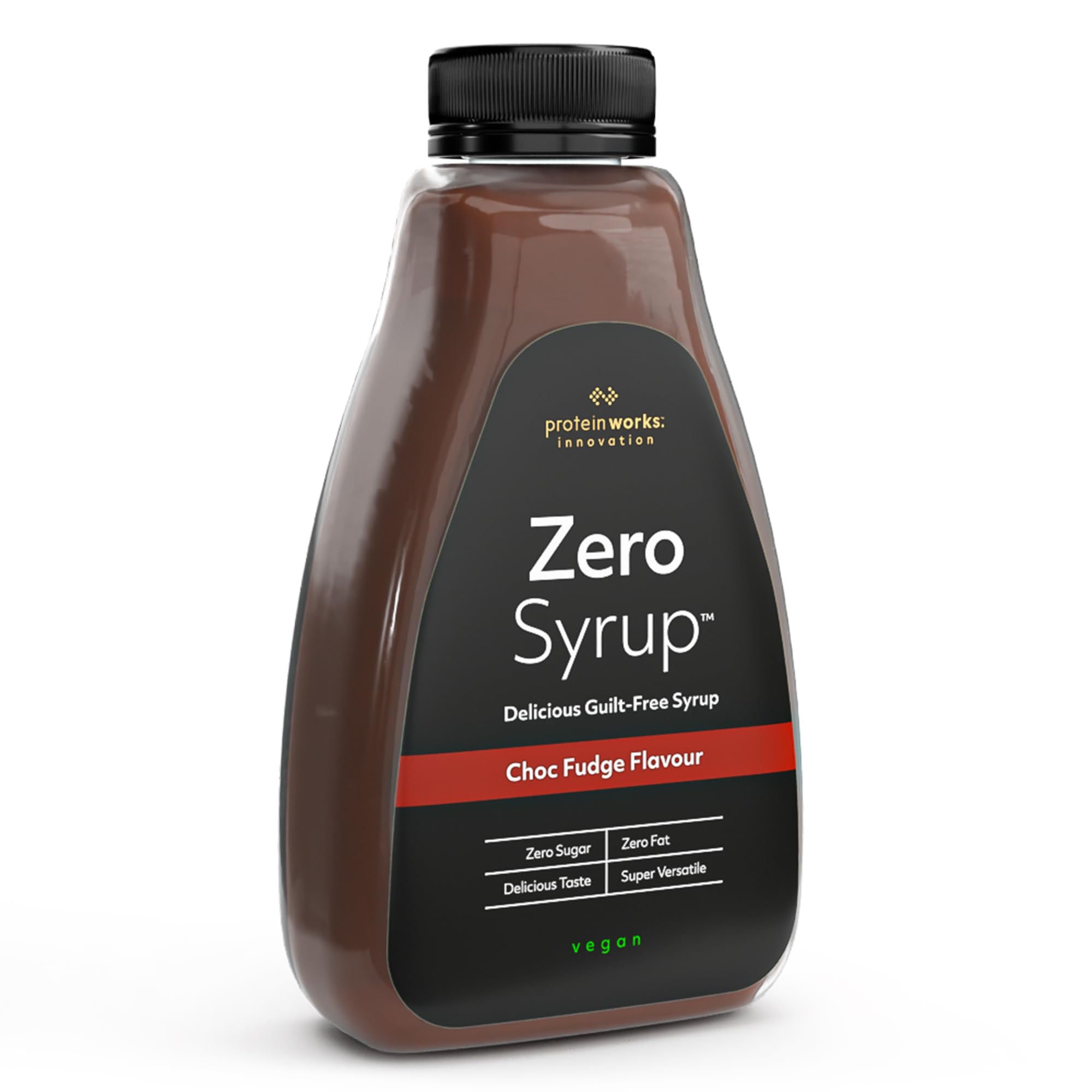 Protein Works - Zero Syrups 425ml | Choc Fudge |Guilt Free Dessert Topping Sauce | Fat Free & Sugar Free | Vegan & Keto Friendly