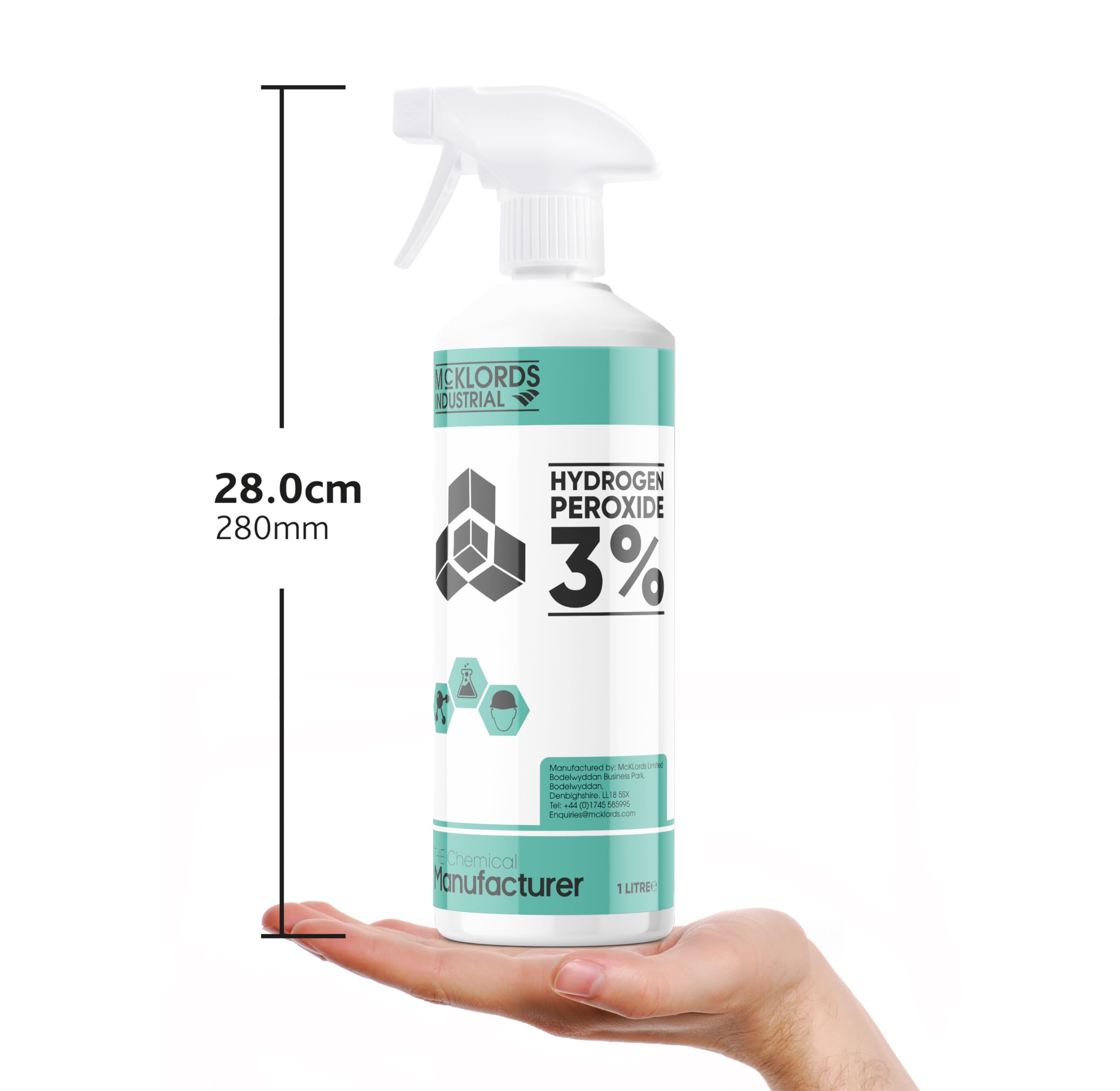 McKLords Hydrogen Peroxide 3%, 1 Litre