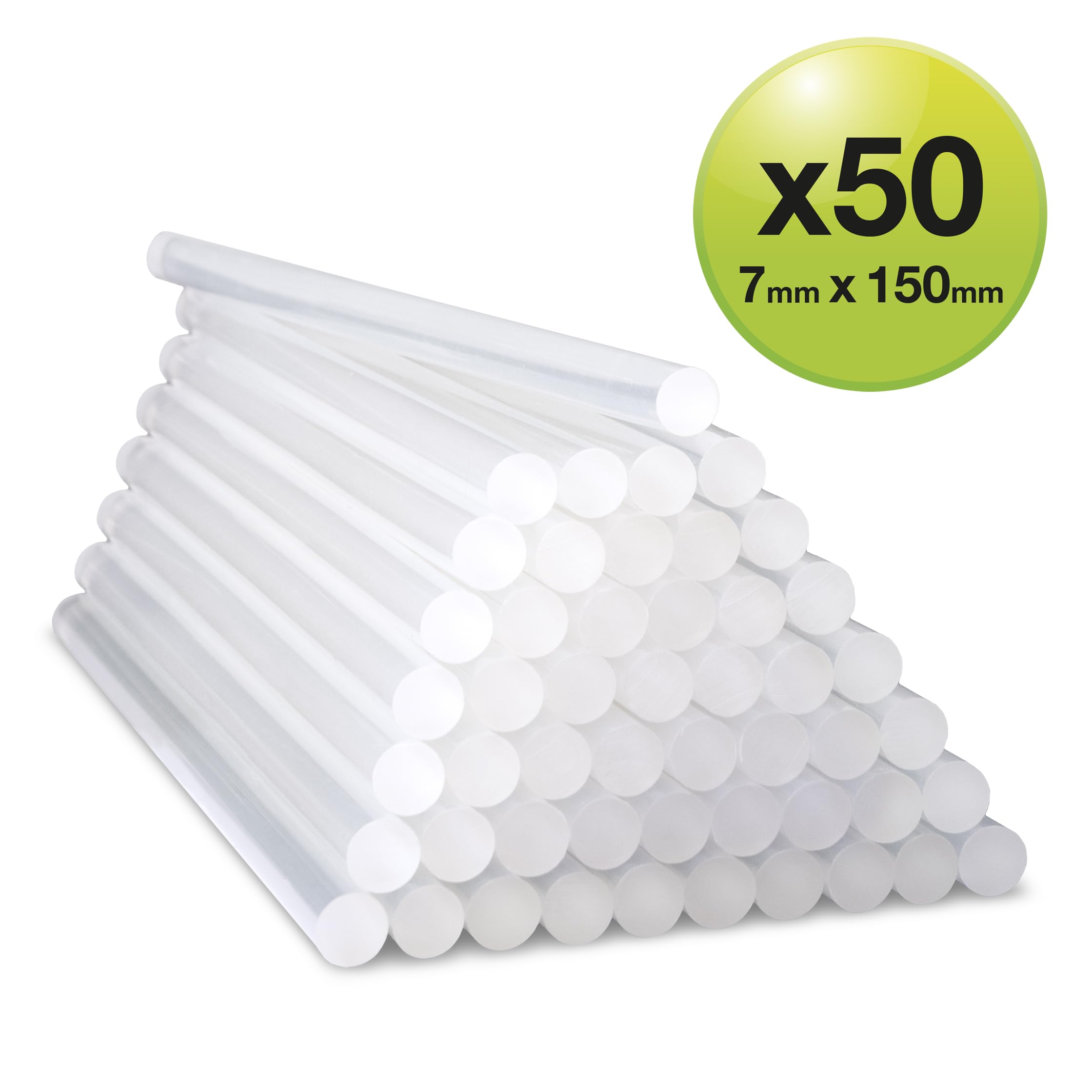 Rapesco 1572 Hot Melt Glue Sticks Type H Extra Long 150 x 7mm, Pack of 50