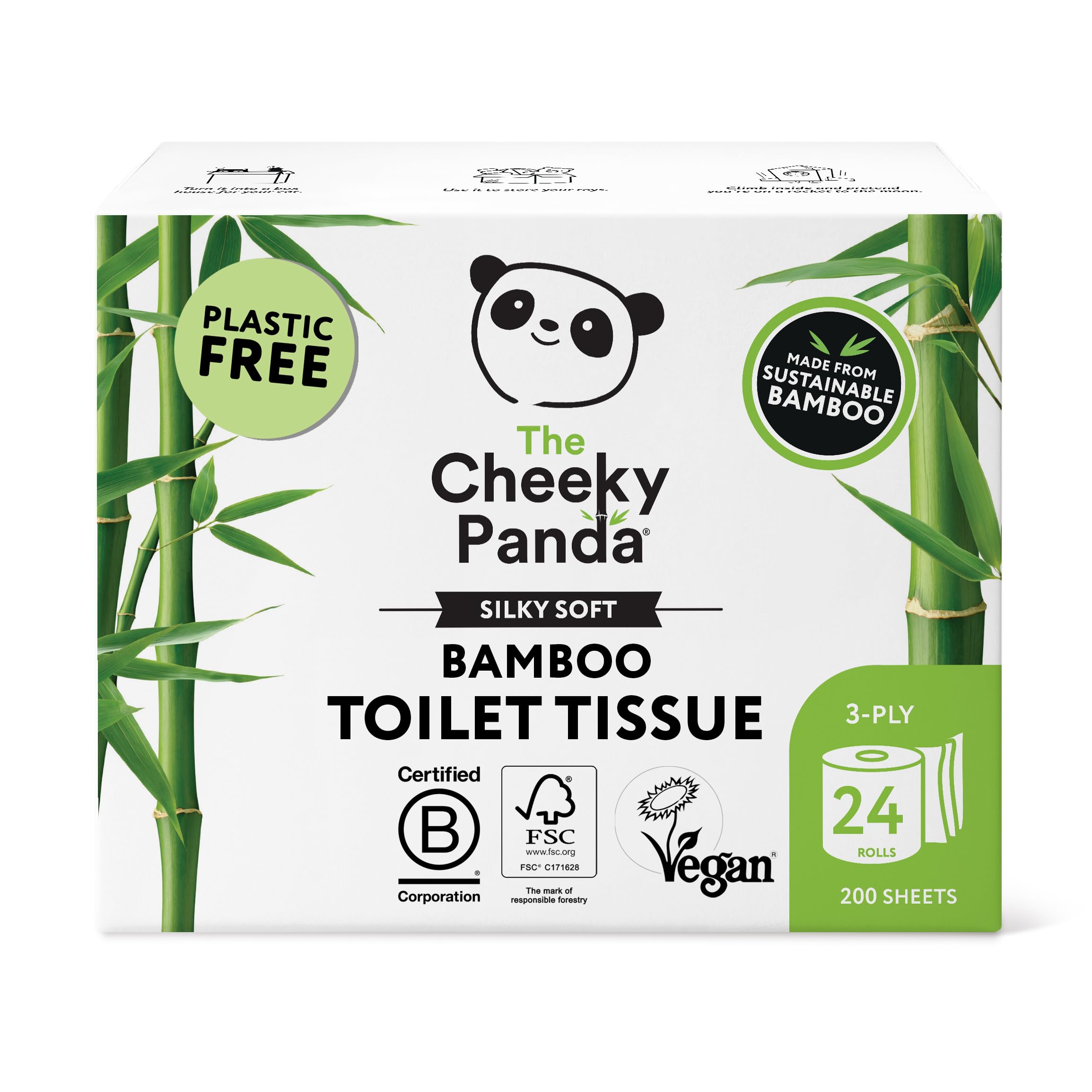 The Cheeky Panda – Bamboo Toilet Tissue Paper