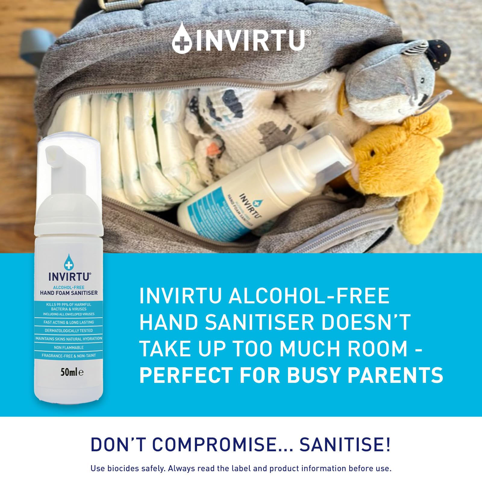 Byotrol INVIRTU Alcohol-free Hand Foam Sanitiser
