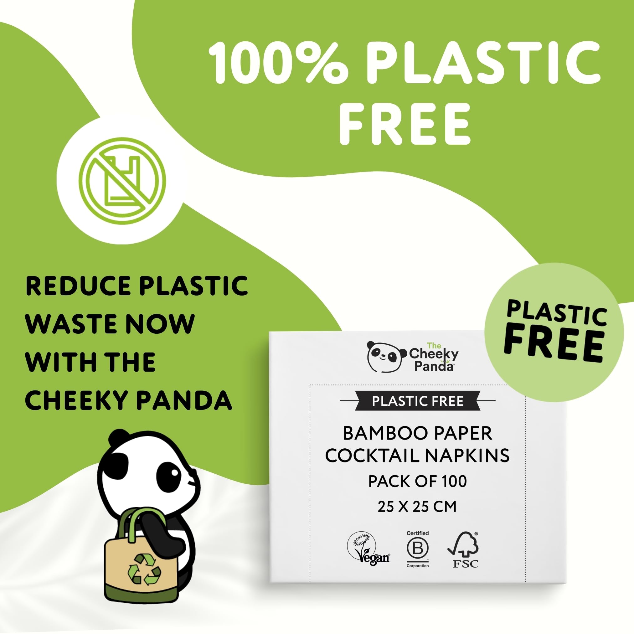 The Cheeky Panda – Bamboo Cocktail Napkins