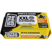 UltraGrime Sports & Leisure XXL Biodegradable Clothwipes - 80 Thick Multi Purpose Cleaning Cloths - Multi Surface Cleaner for Sports Equipment, Hands, Trainers, Football Boots, Golf Equipment Cleaning