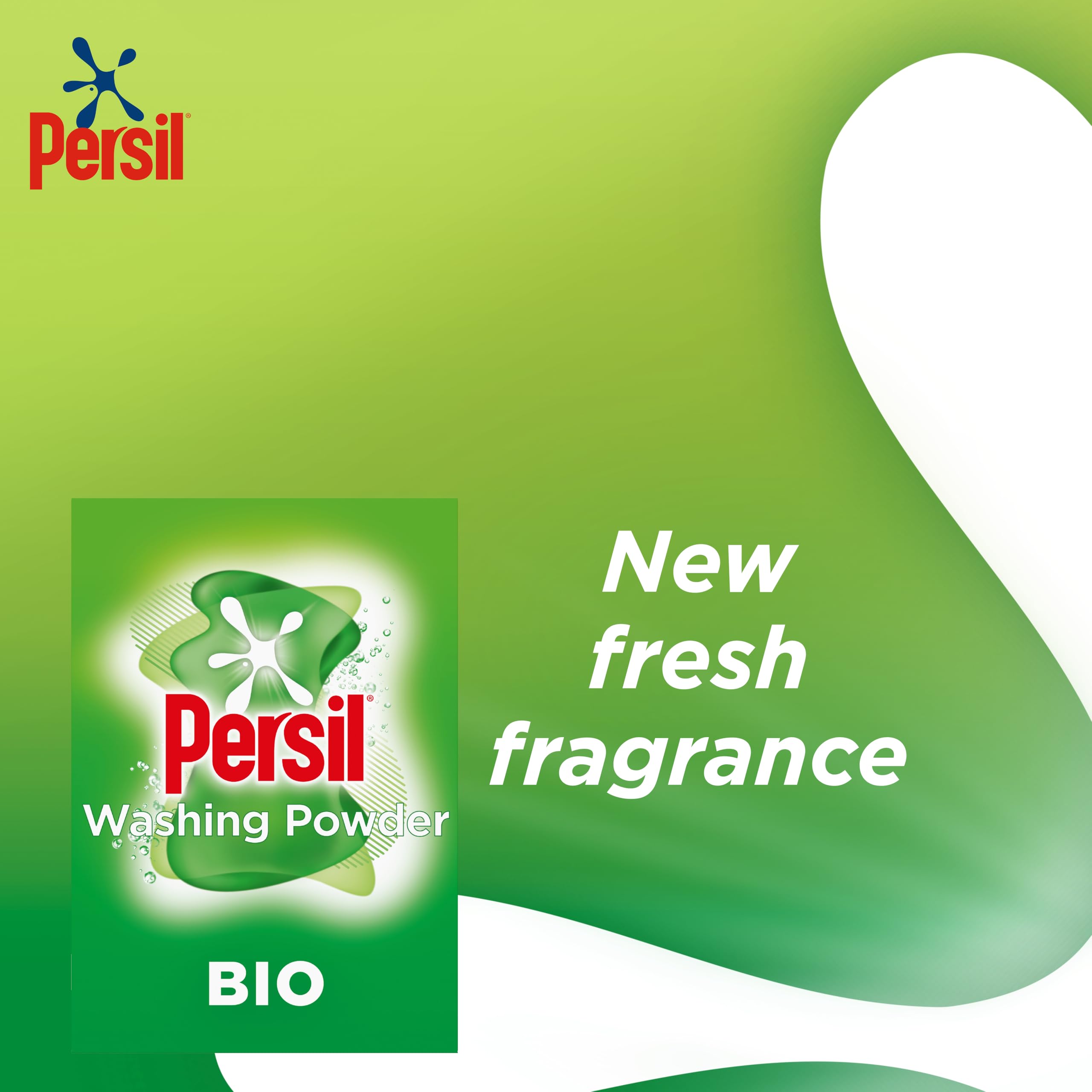 Persil Non Bio Washing Powder XXL Family Pack 100% recyclable pack for stain removal that's gentle next to sensitive skin 3.85 kg (77 washes)