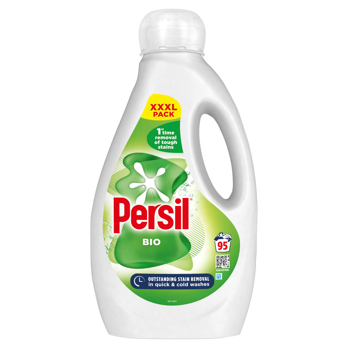 Laundry Liquid Detergent Removes Blood & Period Stains 1 Wash Works Cold & Quick Cycles Gentle on Delicates 95 Washes