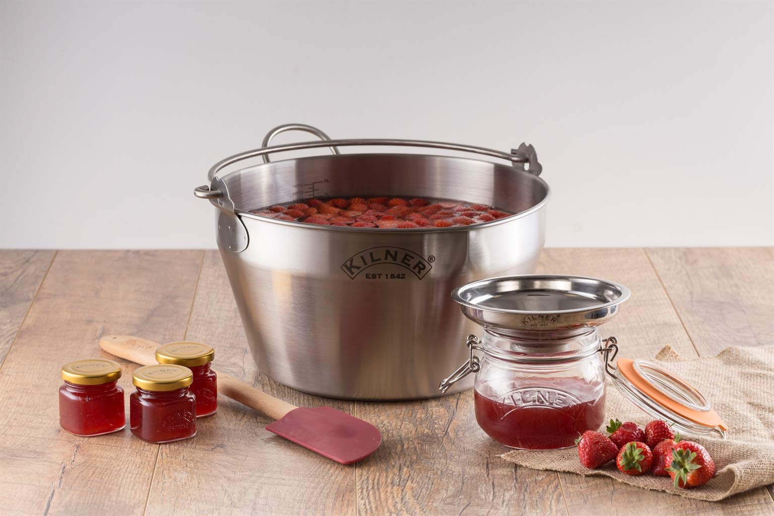 Kilner Stainless Steel Easy Fill Funnel – Wide Opening for Spill-Free Preserving & Pickling, Fits Multiple Jar Sizes, Perfect for Jams