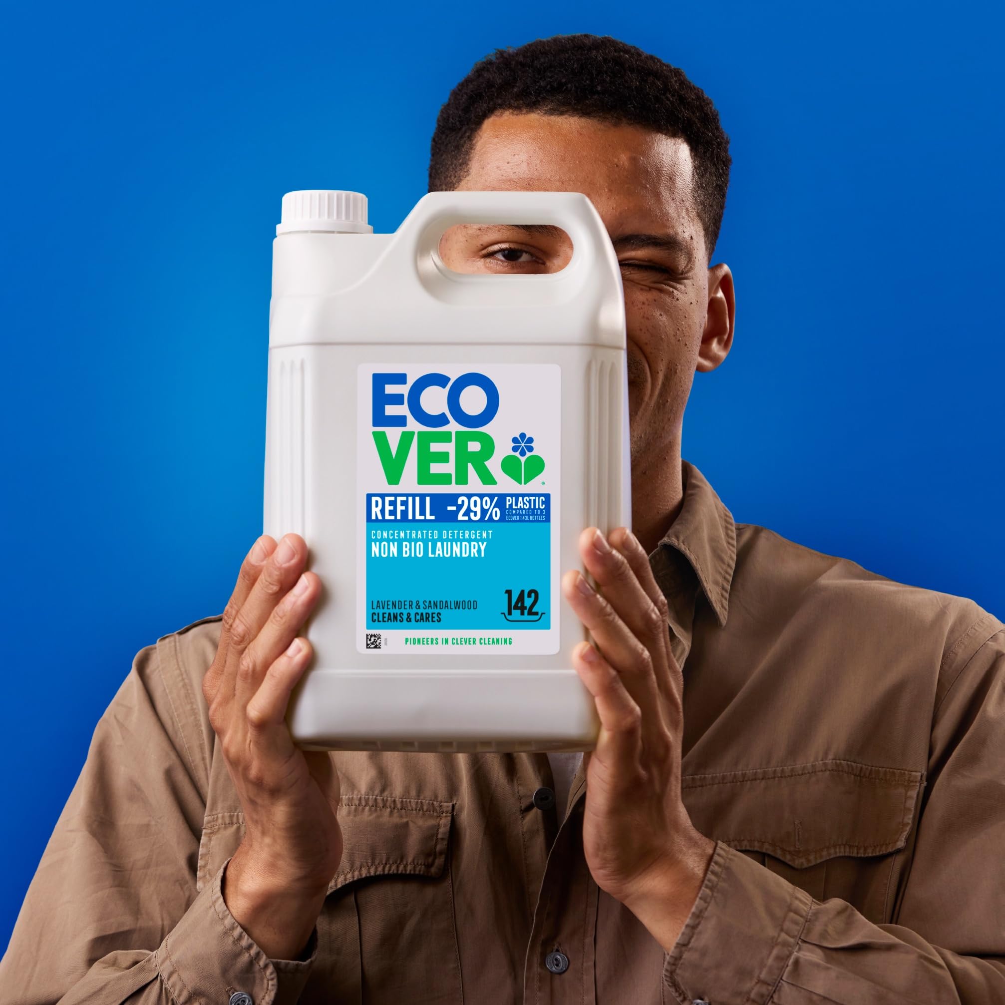 Ecover Bio based Laundry Washing Liquid, Lavender & Eucalyptus, 56 Washes, 5L