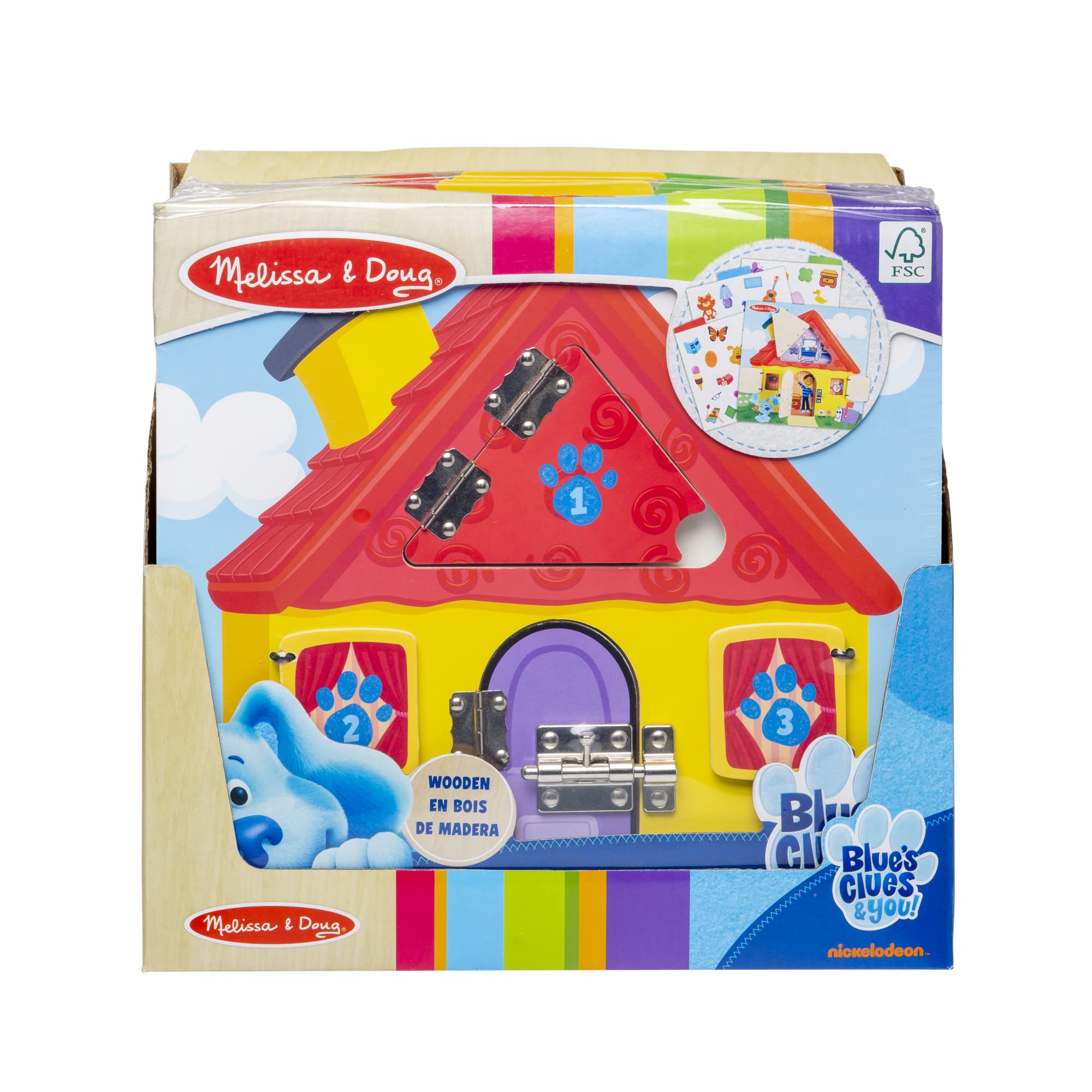 Melissa & Doug Blue’s Clues & You! Wooden Activity Board with Clue Cards | Activity Board Bundle for Children | Developmental Play | 3+ | Gifts for Boy or Girl