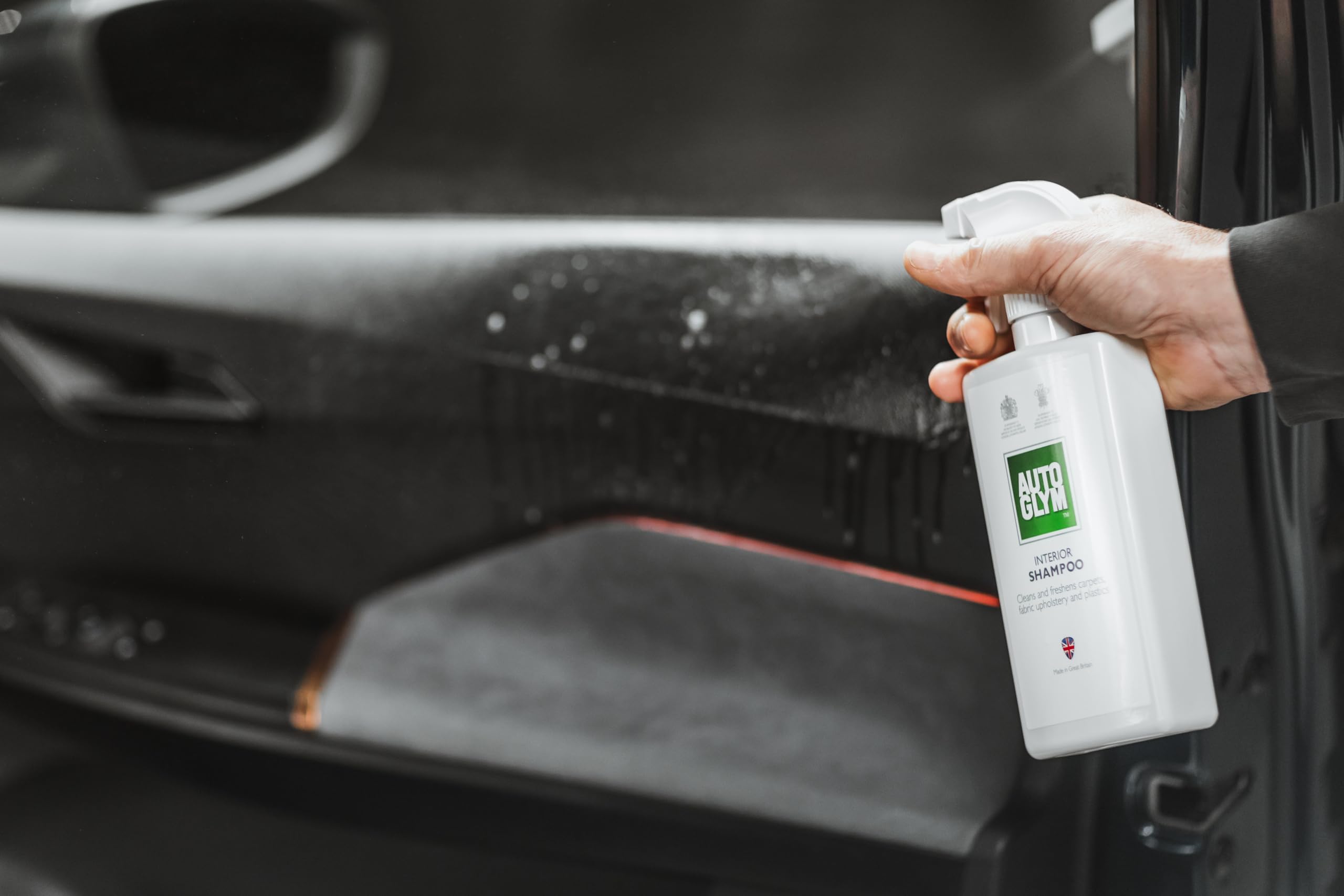 Autoglym Interior Shampoo, Car Interior Shampoo That Cleans and Freshens Carpets, Fabrics, Upholstery and Plastics