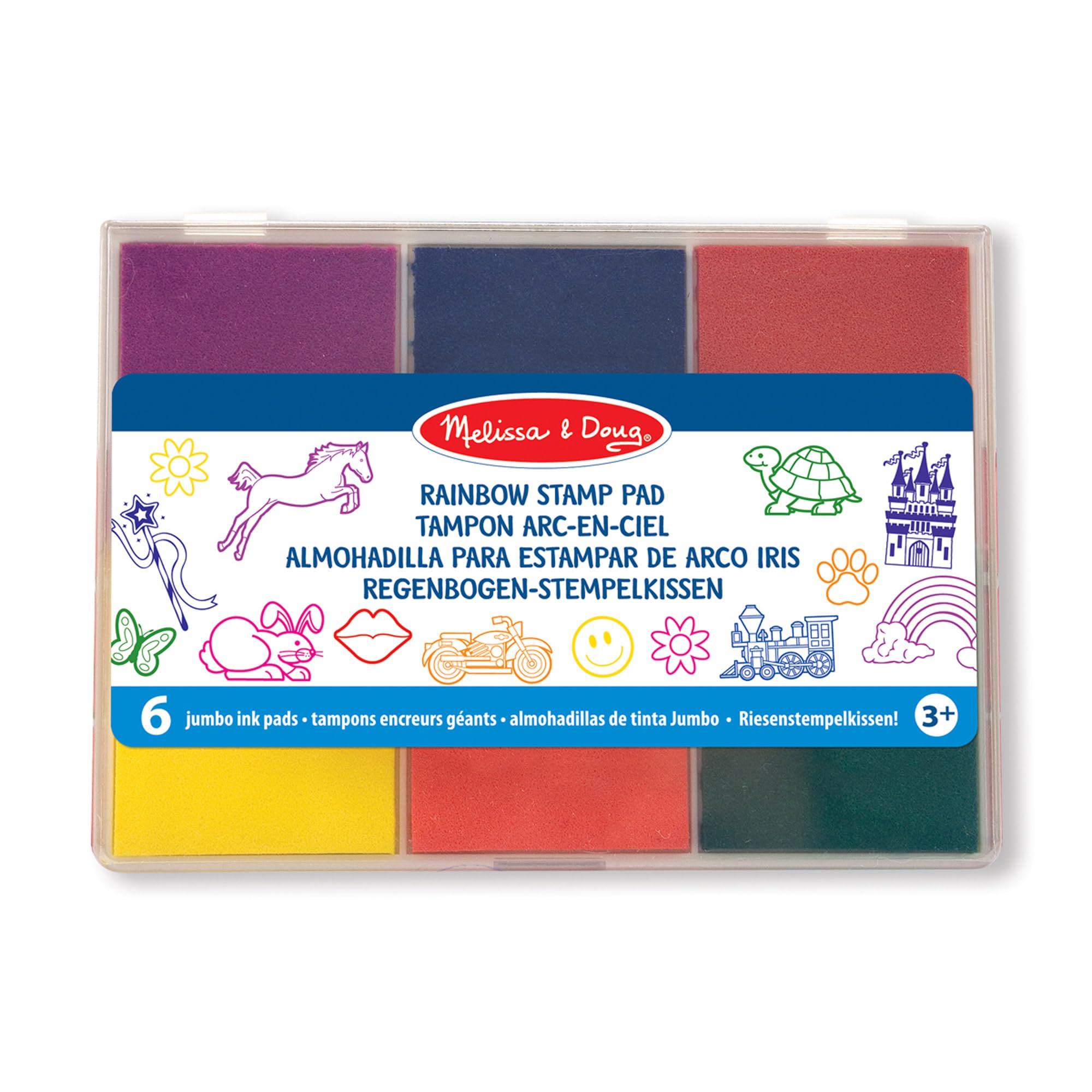 Melissa & Doug Dinosaur Stamp Set with Colouring Pencils for Children