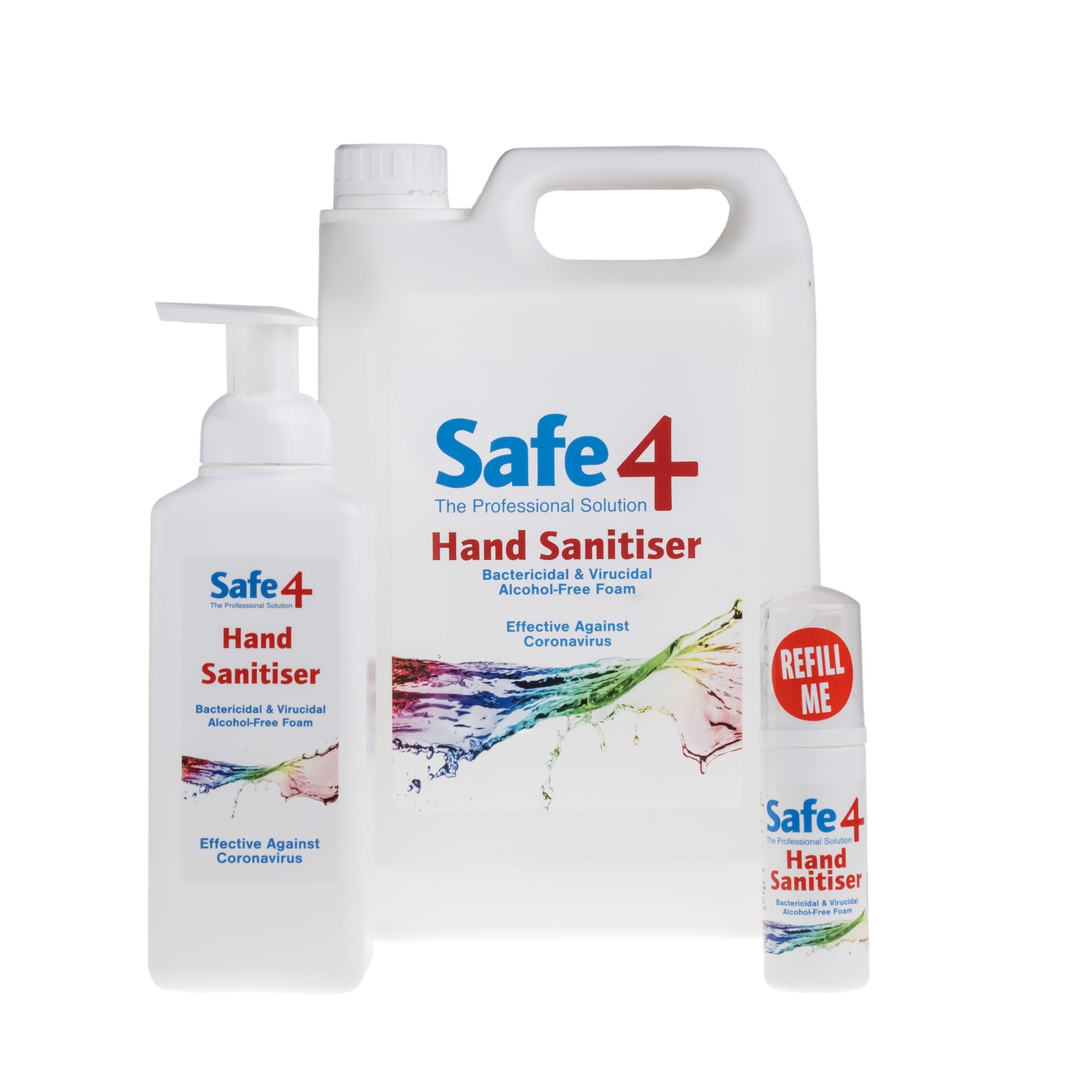 Safe4 Virucidal & Bactericidal Foam Hand Sanitiser