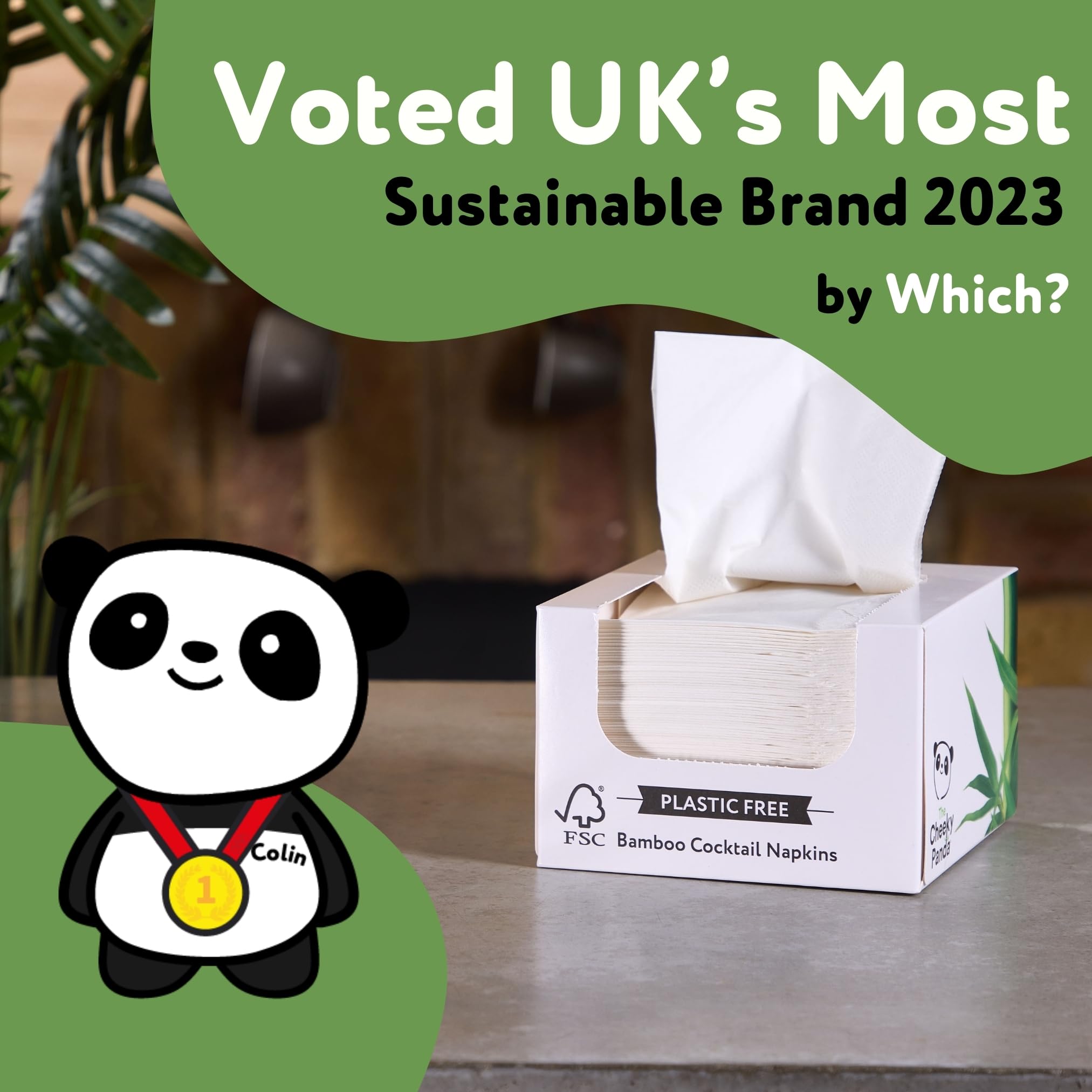 The Cheeky Panda – Bamboo Cocktail Napkins