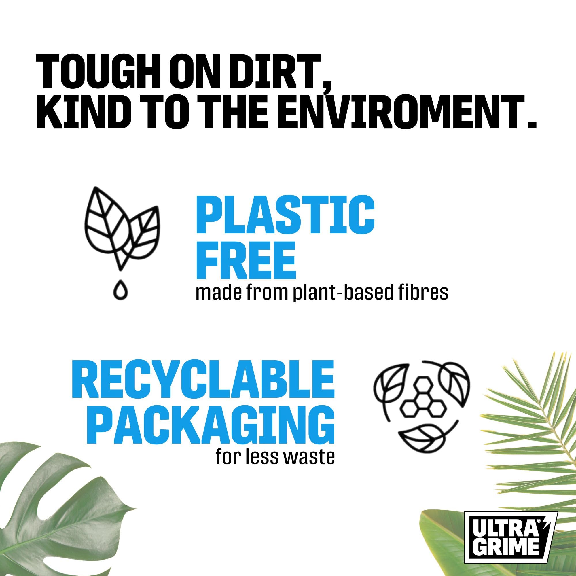 UltraGrime Sports & Leisure XXL Biodegradable Clothwipes - 80 Thick Multi Purpose Cleaning Cloths - Multi Surface Cleaner for Sports Equipment, Hands, Trainers, Football Boots, Golf Equipment Cleaning