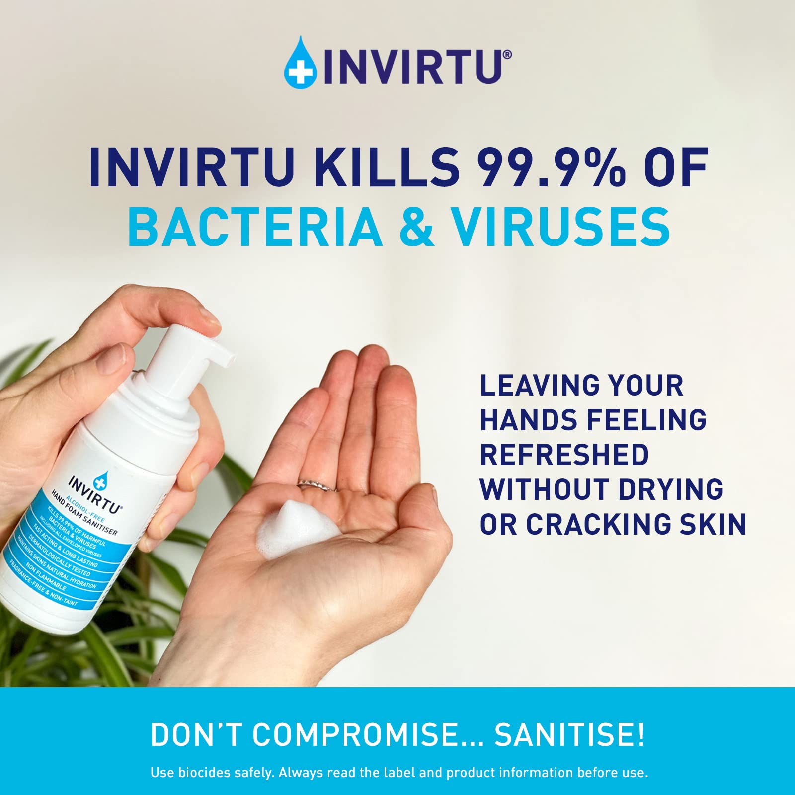Byotrol INVIRTU Alcohol-free Hand Foam Sanitiser