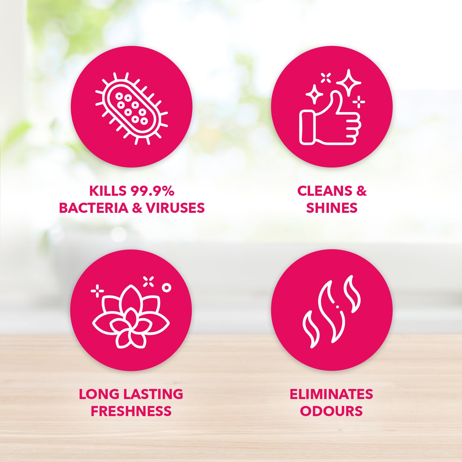 Fabulosa Antibacterial Disinfectant Spray, All Purpose Multi Surface Cleaner, 500ml, 9 pack