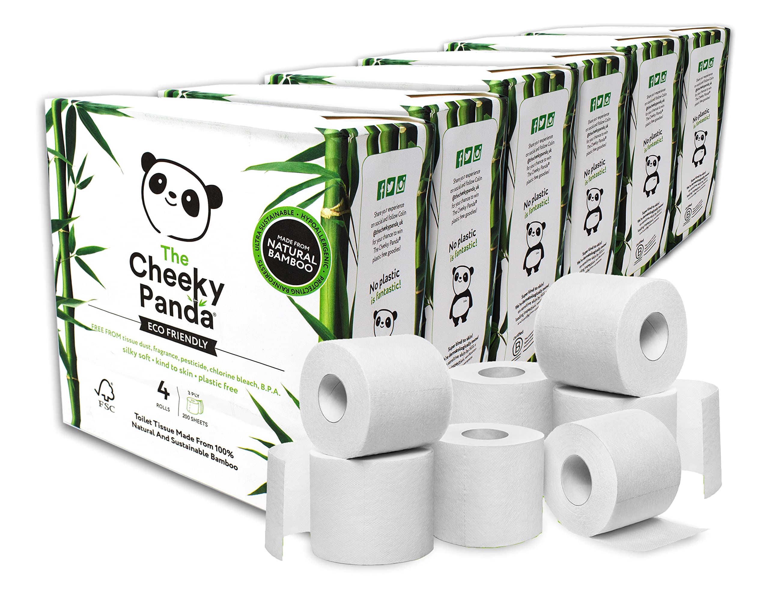 The Cheeky Panda – Bamboo Toilet Tissue Paper