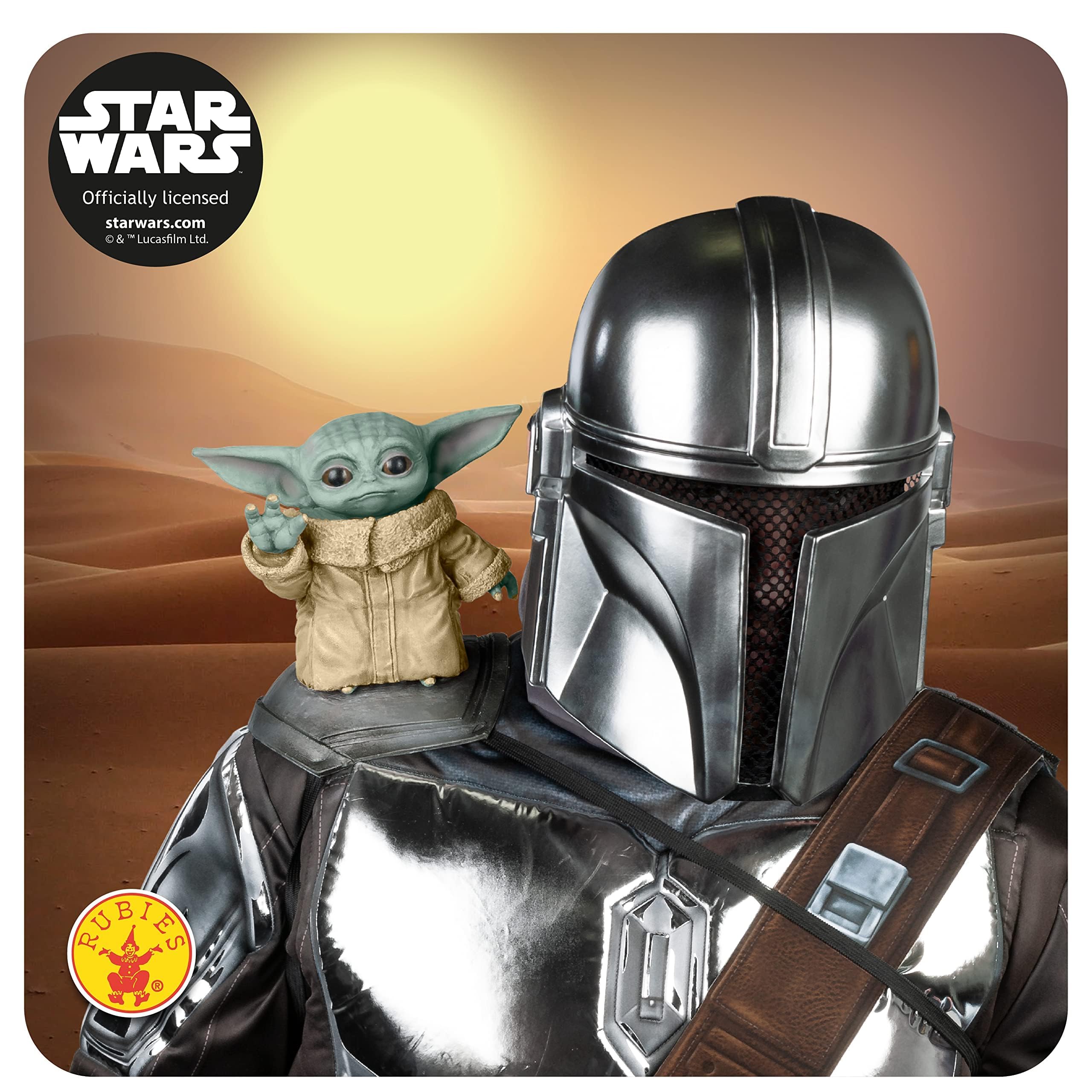 Rubie's 202212NS Baby Yoda Doll Shoulder Accessory Star Wars, Men, Women, Boys Girls, Multicolour, One Size Halloween