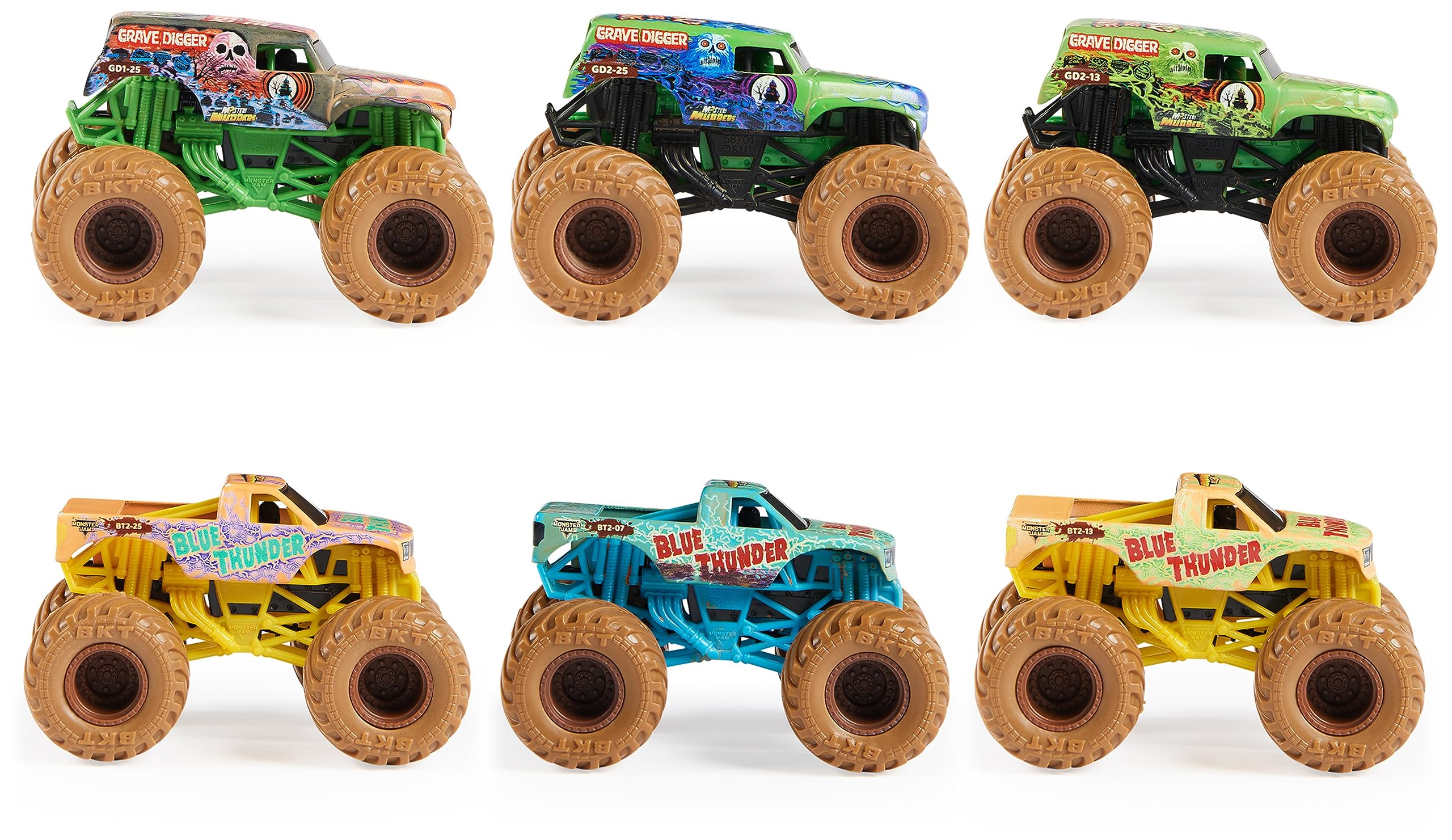 Monster Jam, Mystery Mudders, Official Die-Cast Monster Truck, Wash to Reveal, 1:64 Scale (Styles Will Vary)