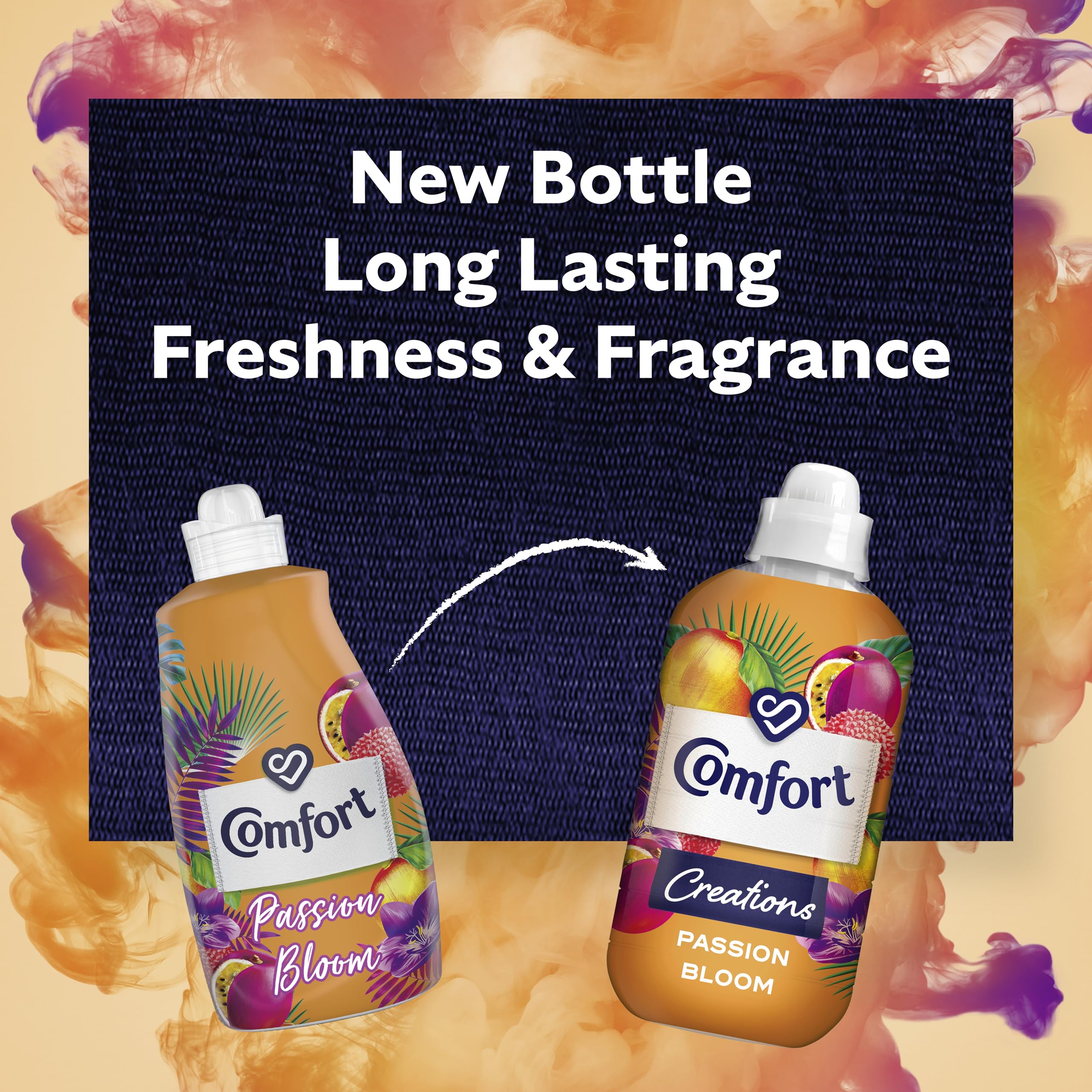 Comfort Creations Passion Bloom Fabric Conditioner with Stay Fresh technology for 100 days of freshness + fragrance* 288 washes (6x 1.44 L )