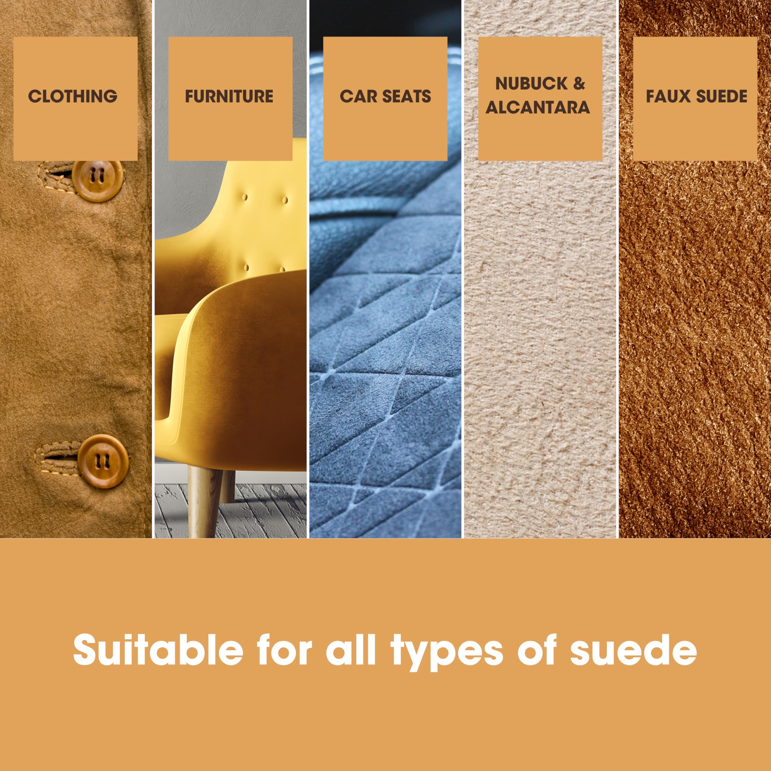 Suede Cleaner – Use to Clean Suede Shoes, Bags, Clothing & Sofas. Safely Removes Dirt & Grime from Suede & Nubuck.